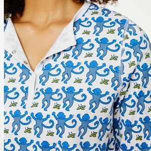 Roller Rabbit monkey pajamas, size small